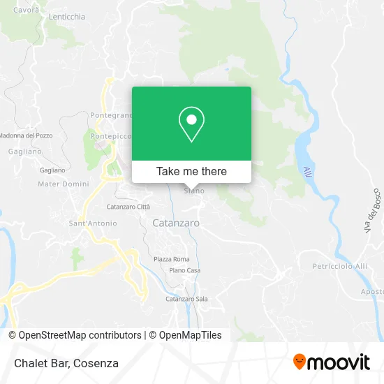 Chalet Bar map