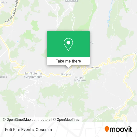 Foti Fire Events map