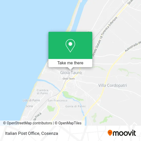 Italian Post Office map