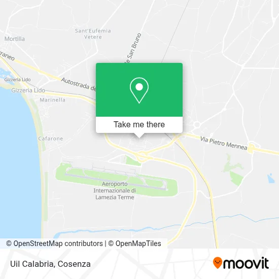Uil Calabria map