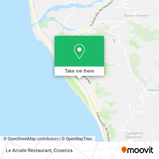 Le Arcate Restaurant map