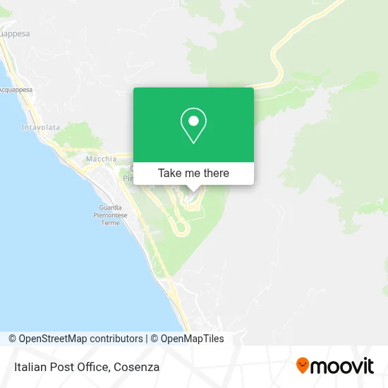 Italian Post Office map