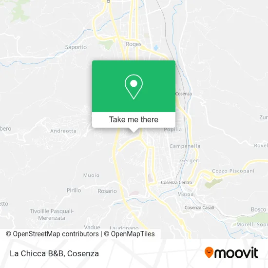 La Chicca B&B map