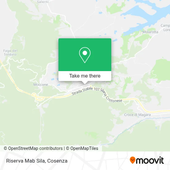Riserva Mab Sila map