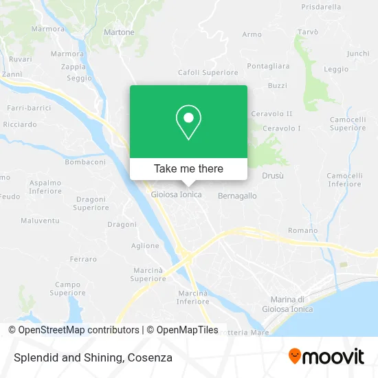 Splendid and Shining map