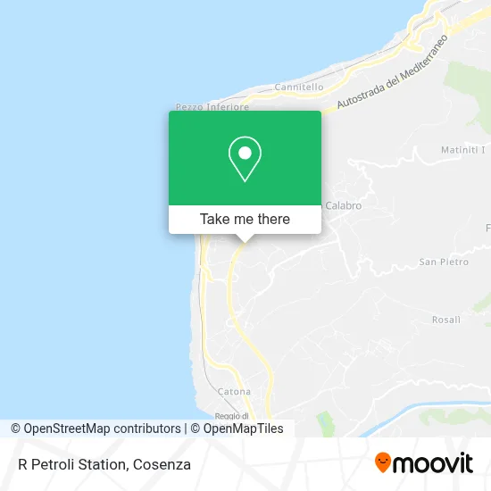 R Petroli Station map