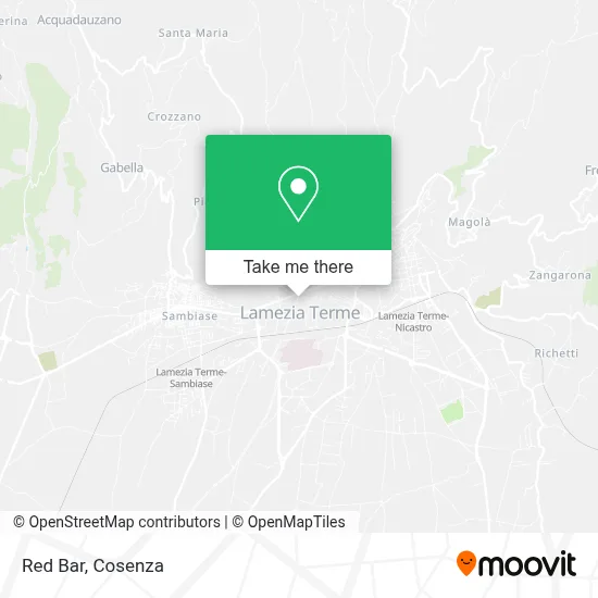 Red Bar map