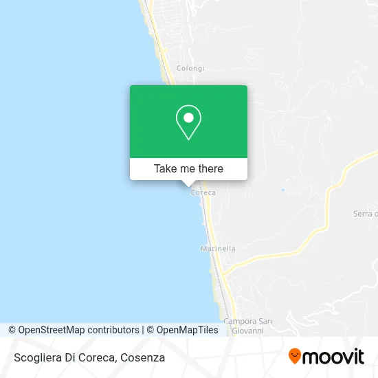 Scogliera Di Coreca map