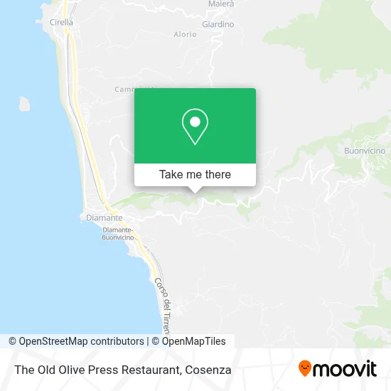 The Old Olive Press Restaurant map