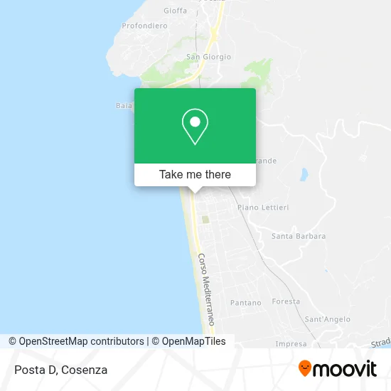 Posta D map