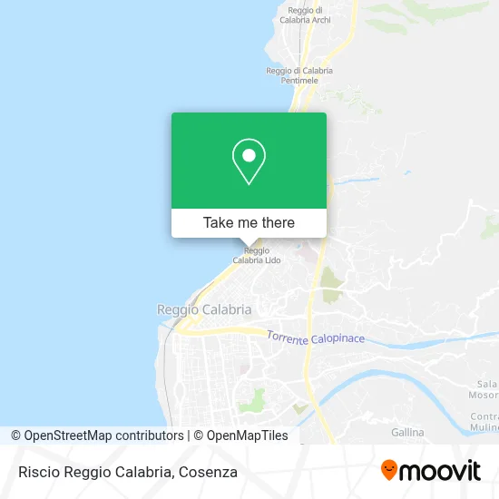 Riscio Reggio Calabria map