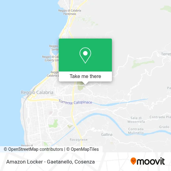 Amazon Locker - Gaetanello map