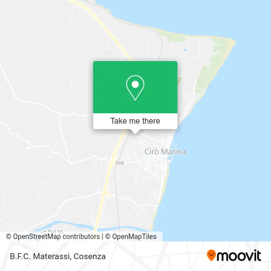 B.F.C. Materassi map
