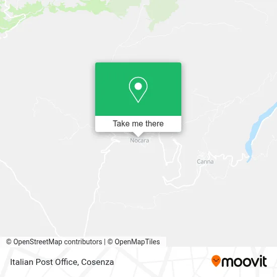 Italian Post Office map