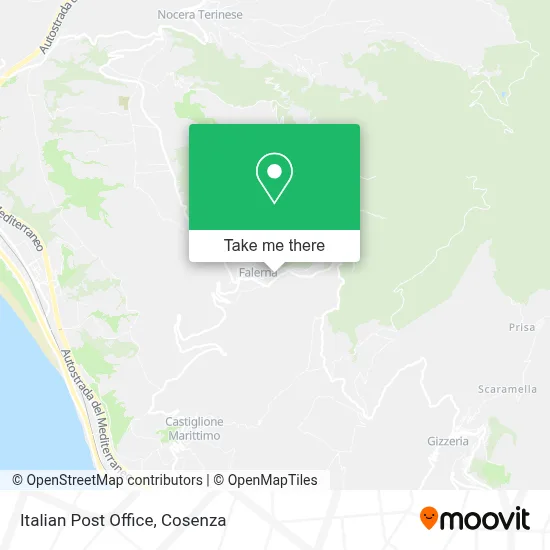 Italian Post Office map