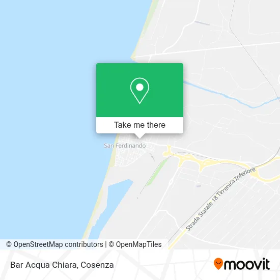 Bar Acqua Chiara map