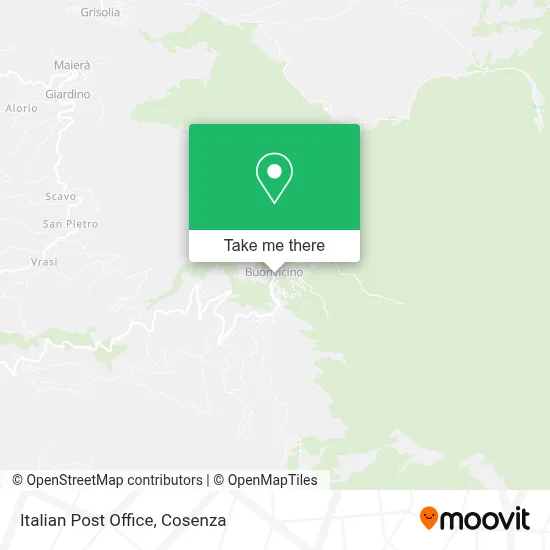 Italian Post Office map