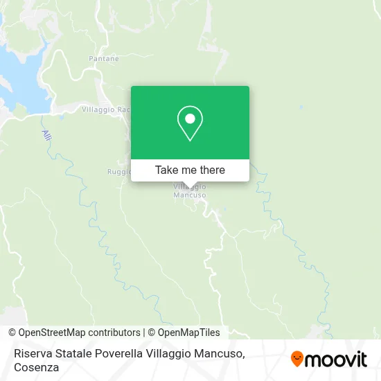 Riserva Statale Poverella Villaggio Mancuso map