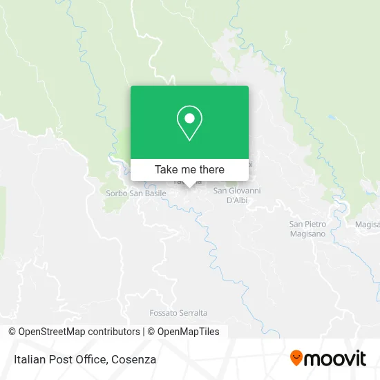 Italian Post Office map