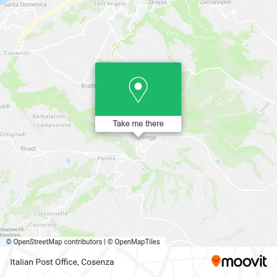 Italian Post Office map
