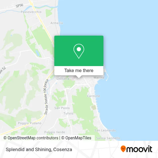 Splendid and Shining map