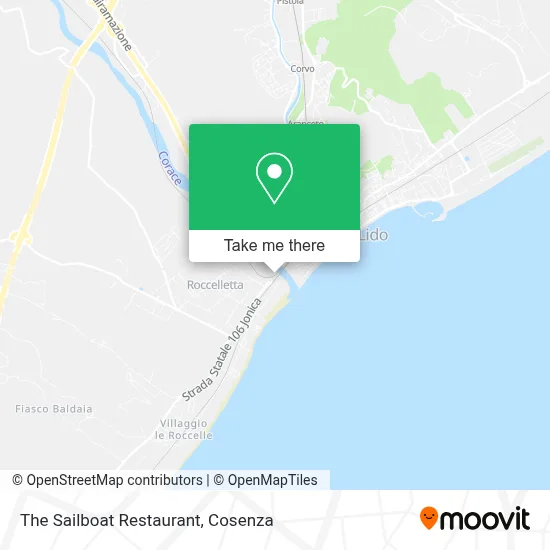The Sailboat Restaurant map