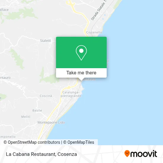 La Cabana Restaurant map