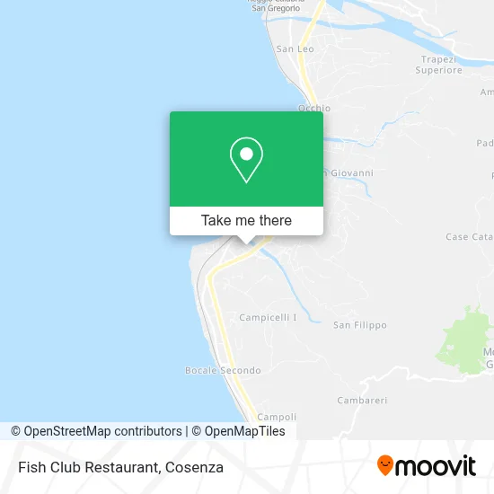 Fish Club Restaurant map