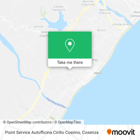 Mappa Point Service Autofficina Cirillo Cosimo