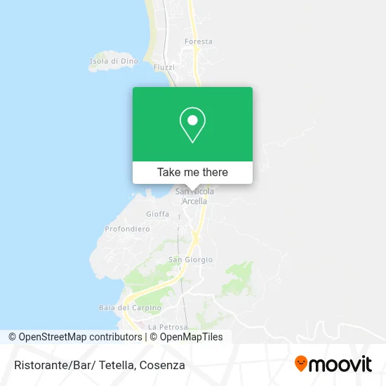 Ristorante/Bar/ Tetella map