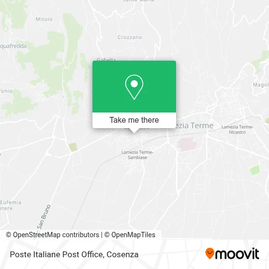 Poste Italiane Post Office map