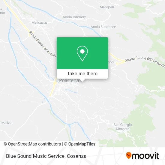 Blue Sound Music Service map