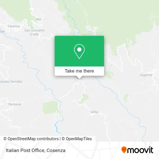Italian Post Office map