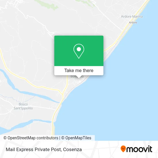 Mail Express Private Post map