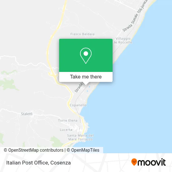 Italian Post Office map