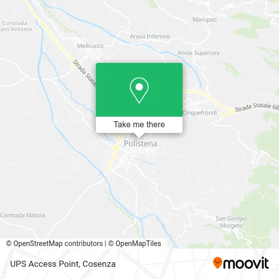 UPS Access Point map
