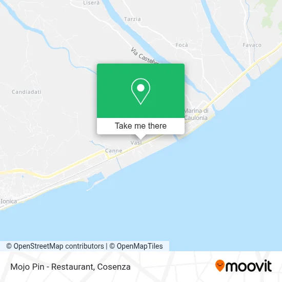 Mojo Pin - Restaurant map