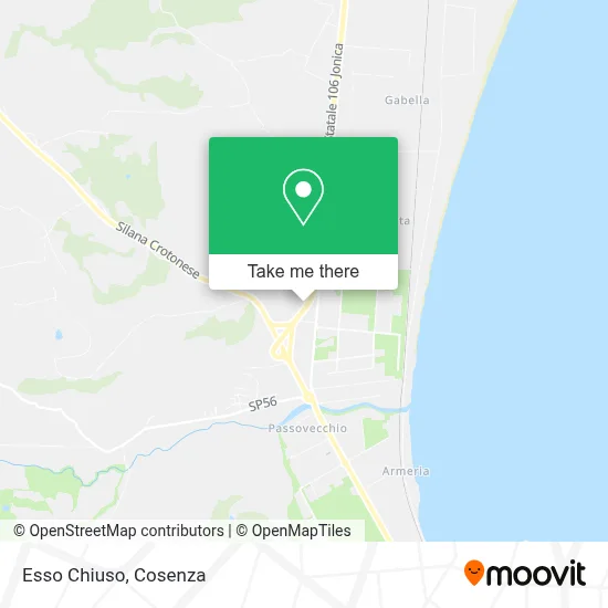 Esso Chiuso map
