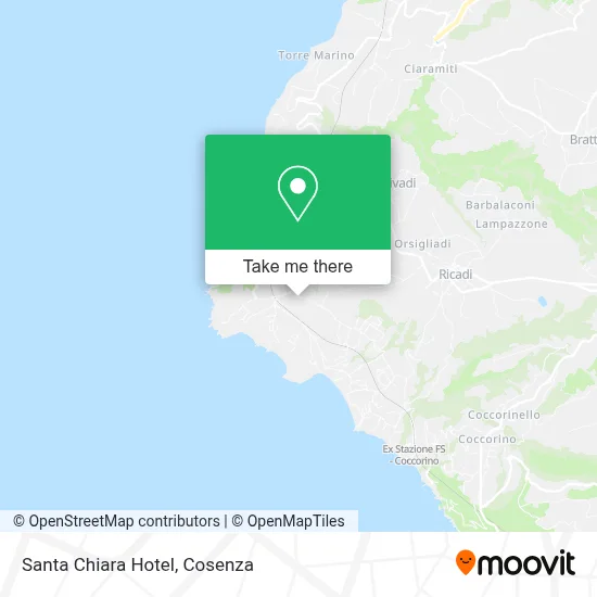 Santa Chiara Hotel map