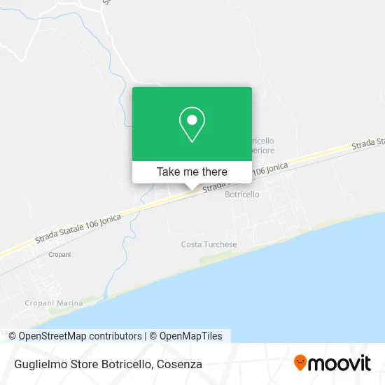 Guglielmo Store Botricello map