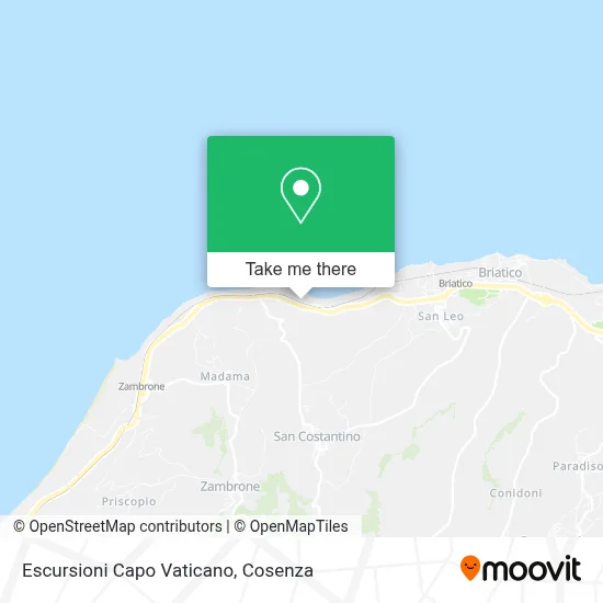 Escursioni Capo Vaticano map