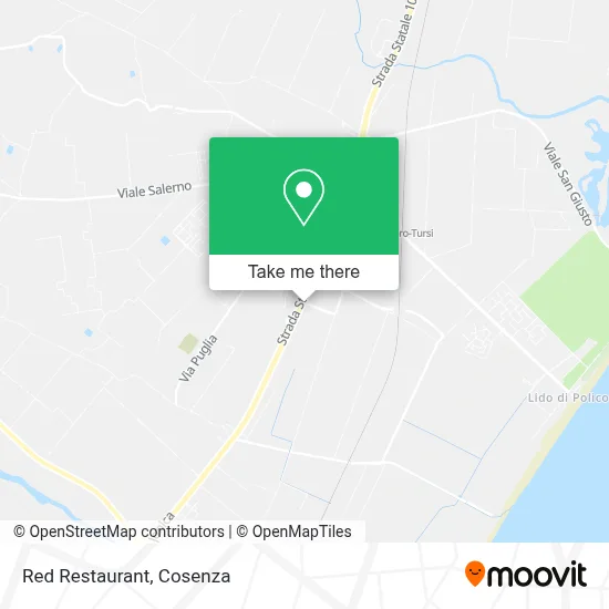 Red Restaurant map