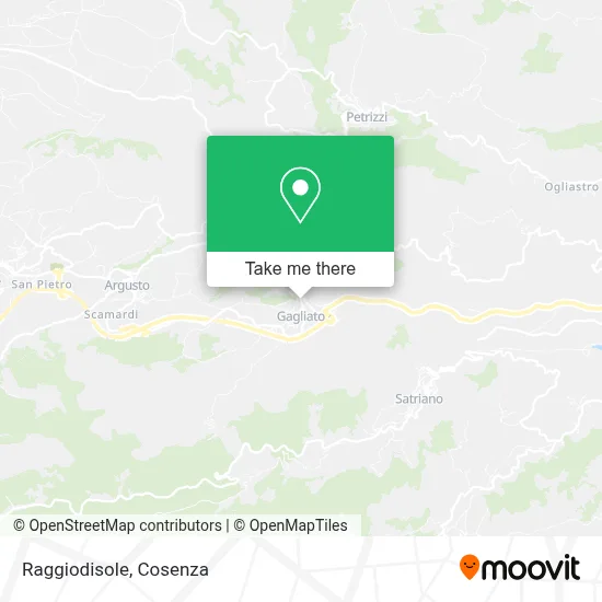 Raggiodisole map
