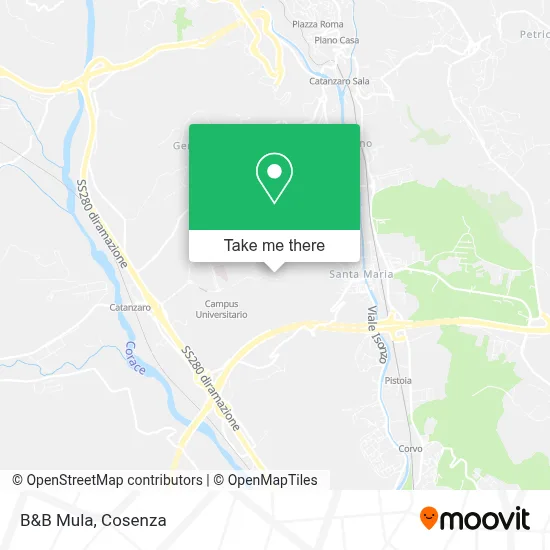 B&B Mula map