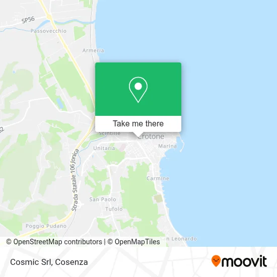 Cosmic Srl map
