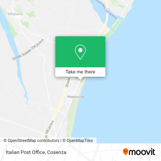 Italian Post Office map
