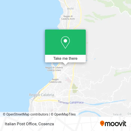 Italian Post Office map