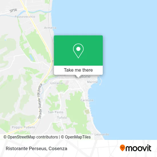 Ristorante Perseus map