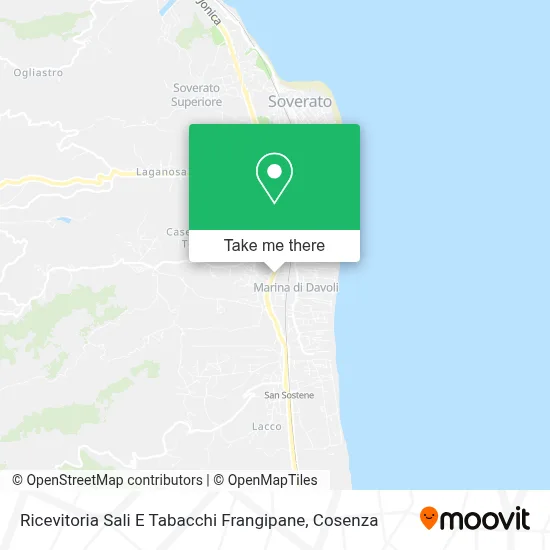 Ricevitoria Sali E Tabacchi Frangipane map