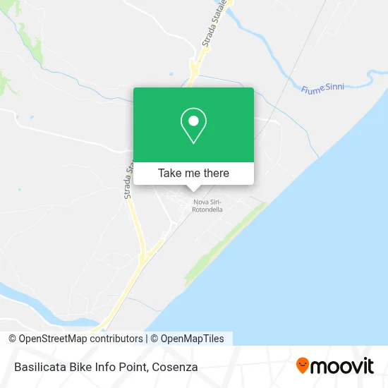 Basilicata Bike Info Point map
